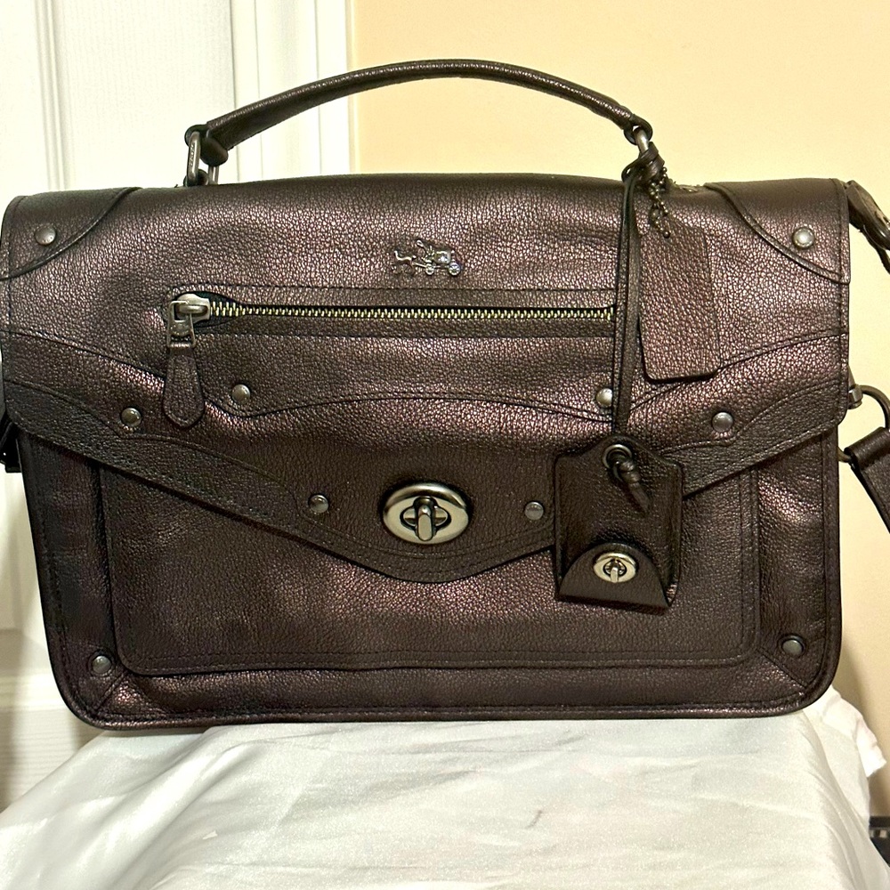 Stunning Coach Ryder Metallic purse and Accordian Zip Wallet - Picture 9 of 14